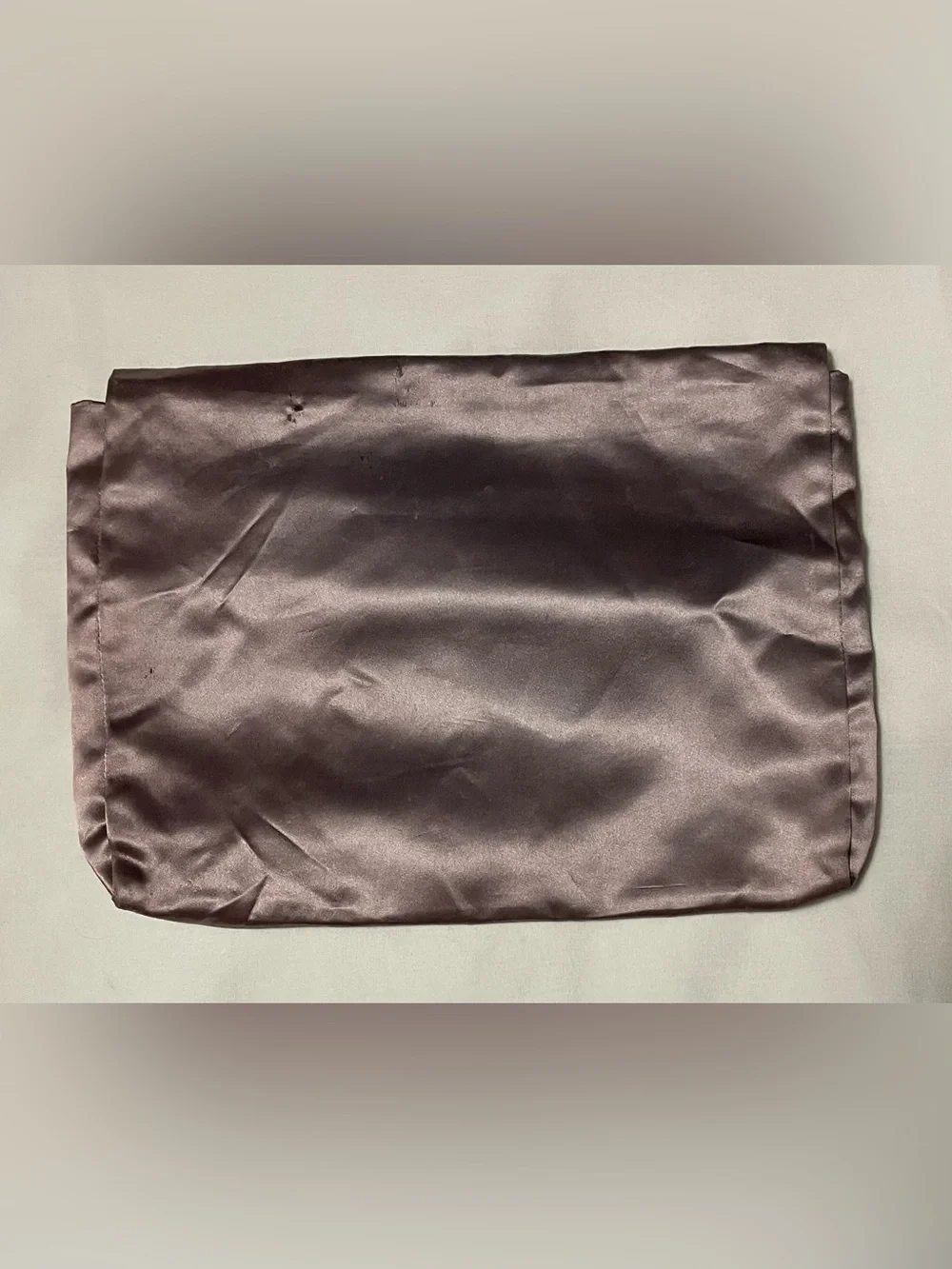 Vintage Christian Dior Mauve Satin Evening Clutch Bag (Flaws/As-Is)
